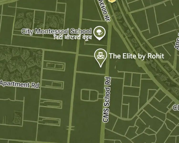 The Elite by Rohit Group Gomti Nagar Extenison Lucknow Location Map
