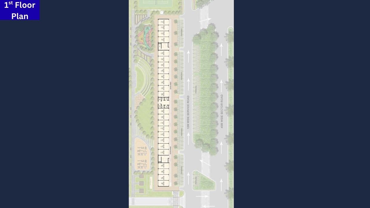 BPTP District Walk Faridabad First Floor Plan