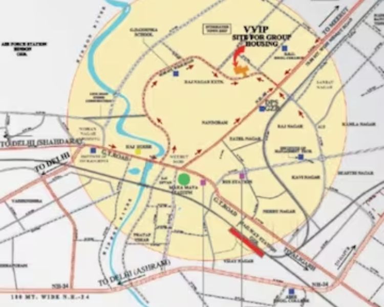 VVIP Addresses Raj Nagar Extension Location Map