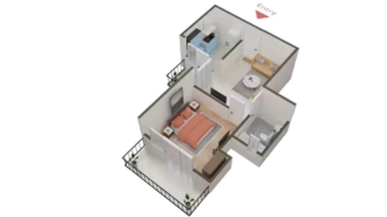Nilaya Greens Floor Plan 1BHK