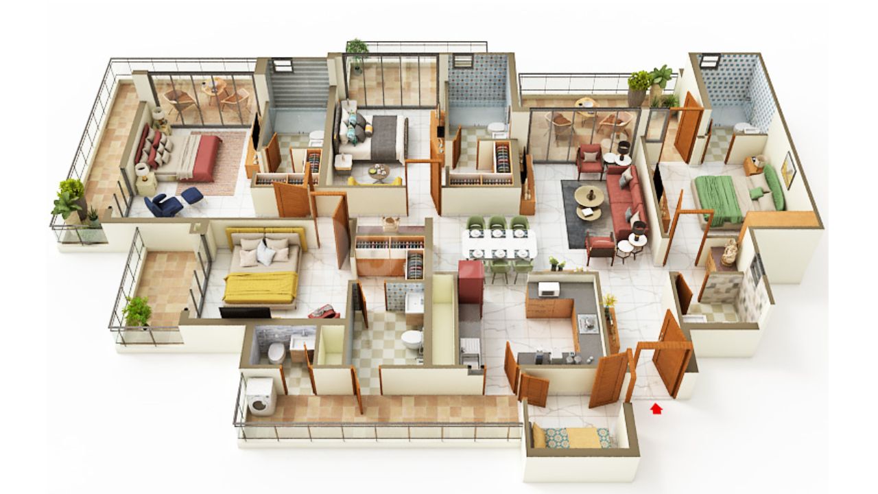 Ace Hanei Sector 12 Greater Noida West Floor Plan 4 BHK