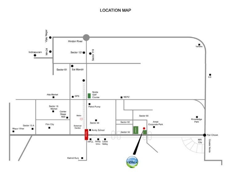 Paras Tierea Location Map