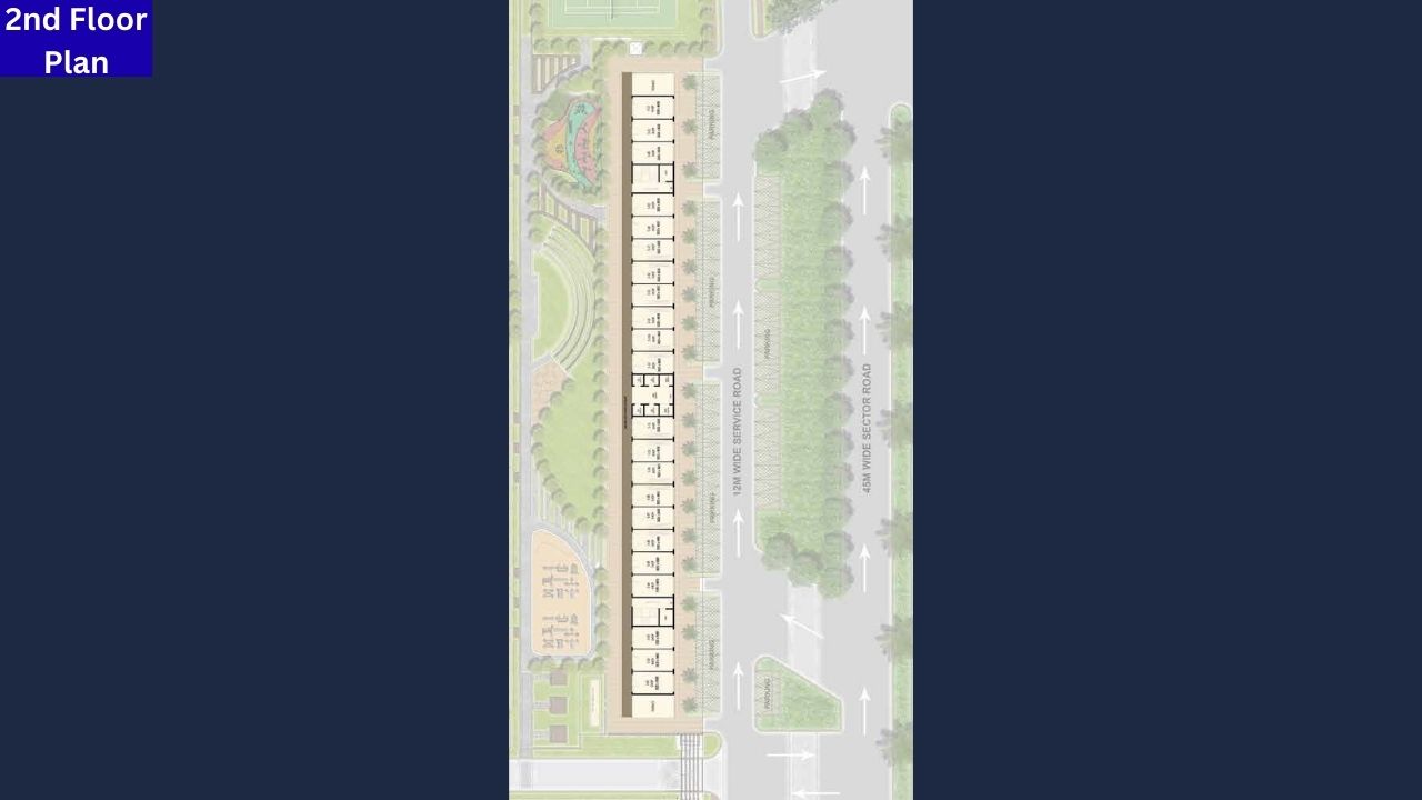 BPTP District Walk Faridabad Second Floor Plan