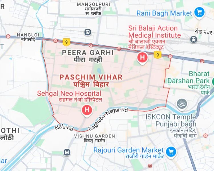 Sp Luxurious Homes Delhi Location Map