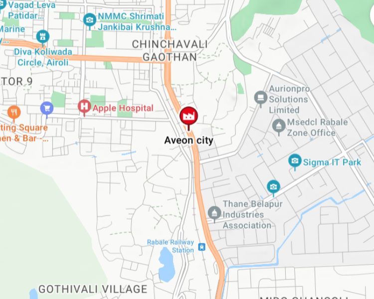 Aveon City Rabale Navi Mumbai Location Map 