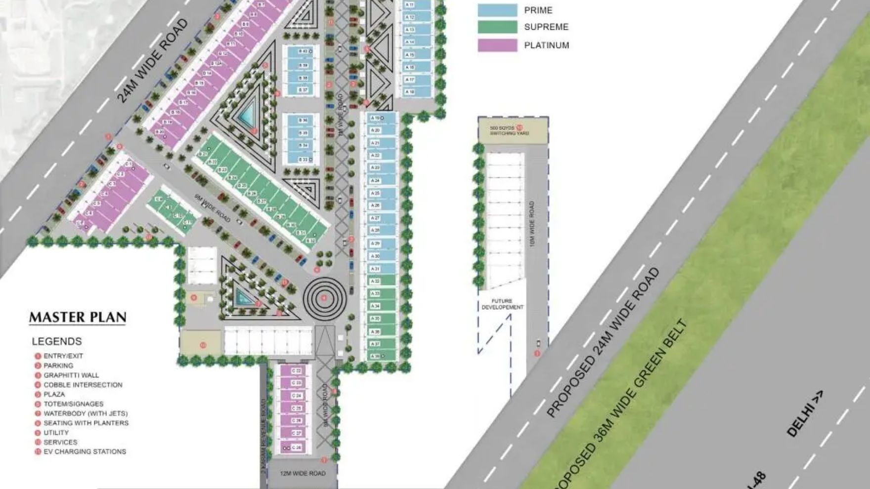 Emaar Business District 83 Sector 83 Gurgaon Master Plan