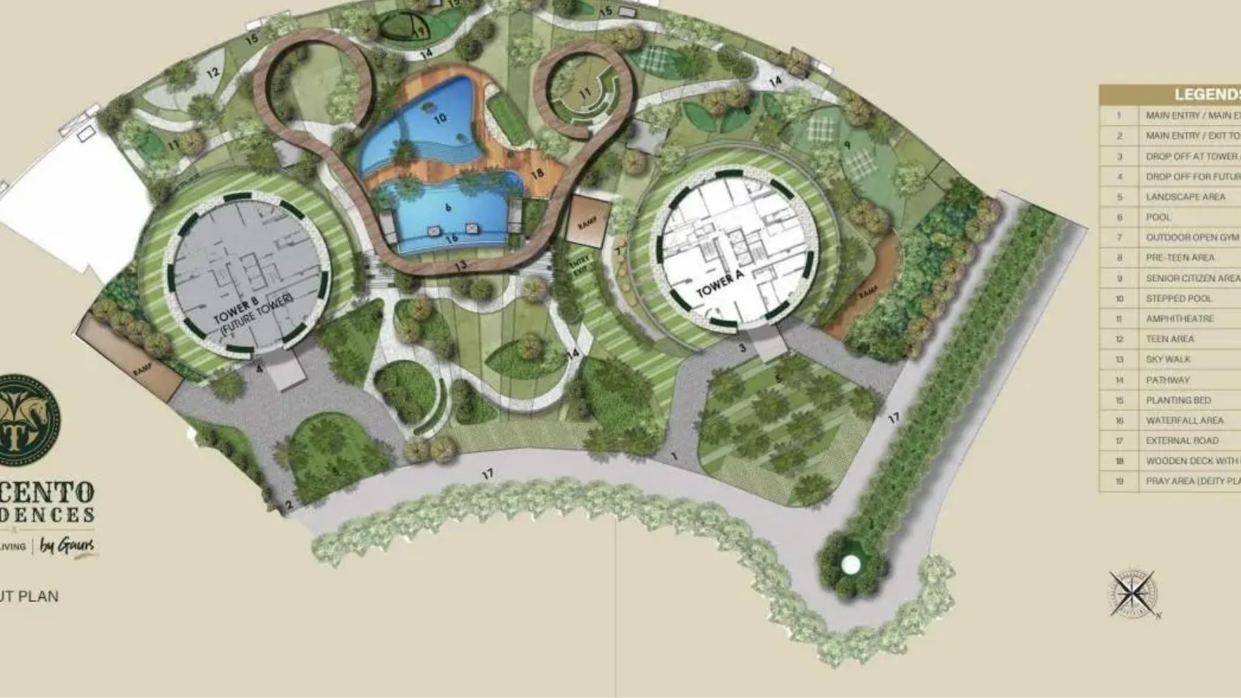 Gaurs Trecento Residencies Jaypee Greens Greater Noida Master Plan 