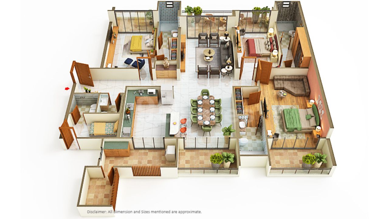 Samanvay The Autograph Vaishali Nagar Jaipur  Floor Plan 3 BHK