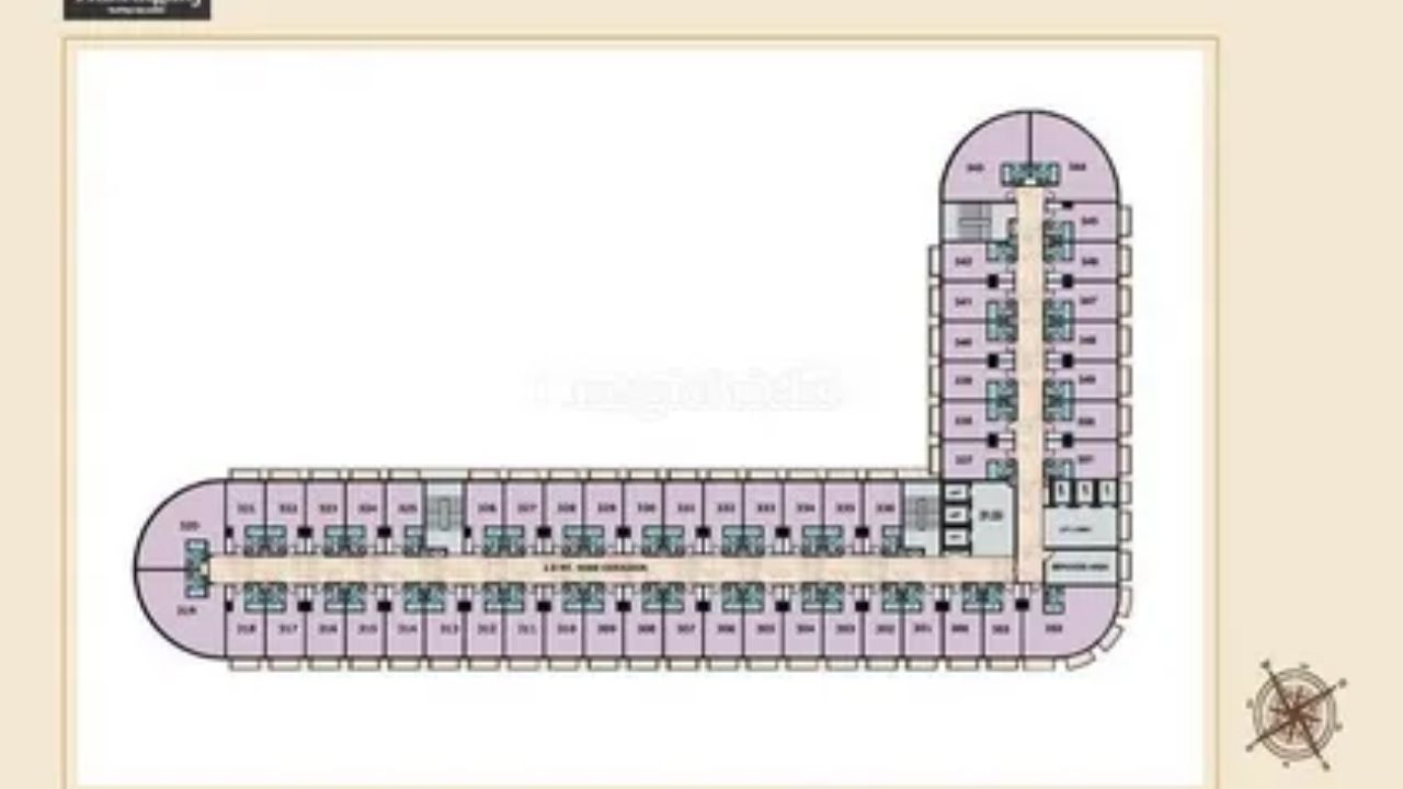 Omaxe Hazratganj Floor Plan Type 1