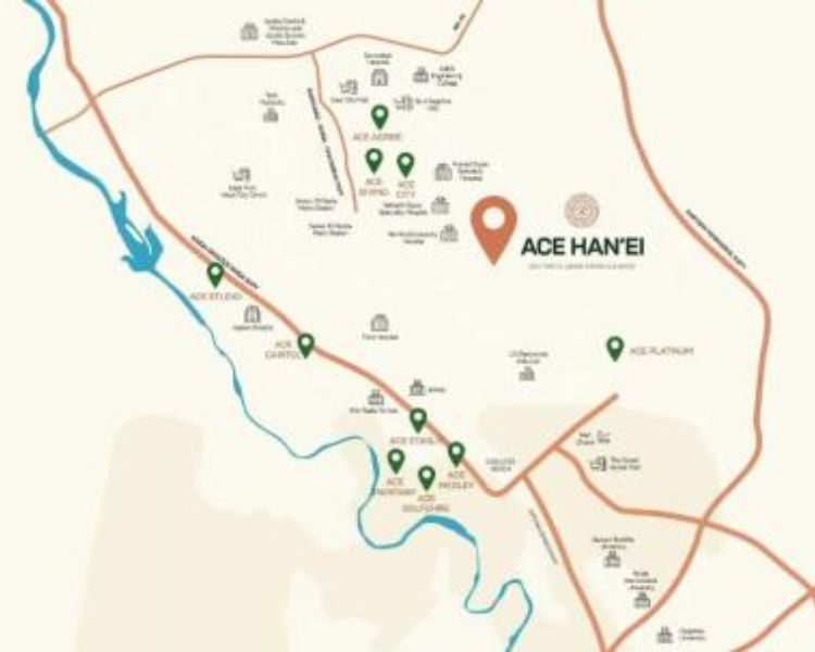 Ace Hanei Sector 12 Greater Noida West Location Map