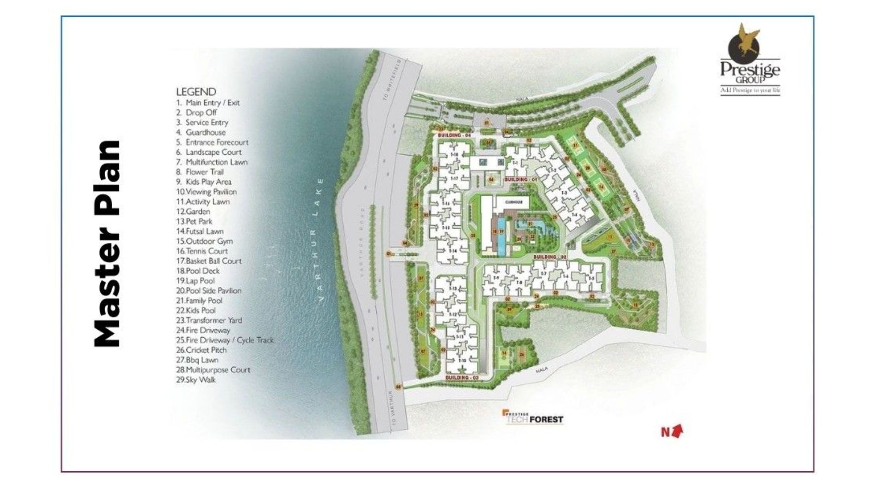 Prestige Raintree Park Whitefield Bangalore Master Plan 