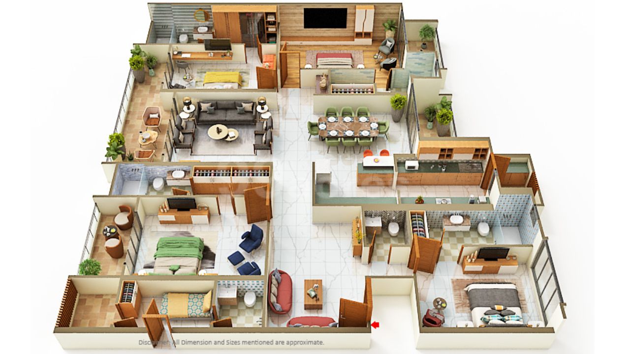 Samanvay The Autograph Vaishali Nagar Jaipur Floor Plan 4 BHK