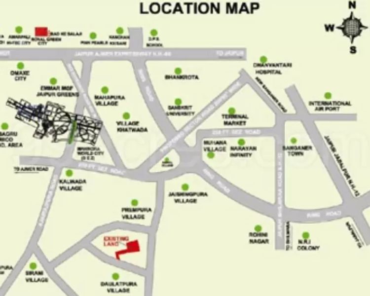 Gokul Enclave Ajmer Road Jaipur Location Map 