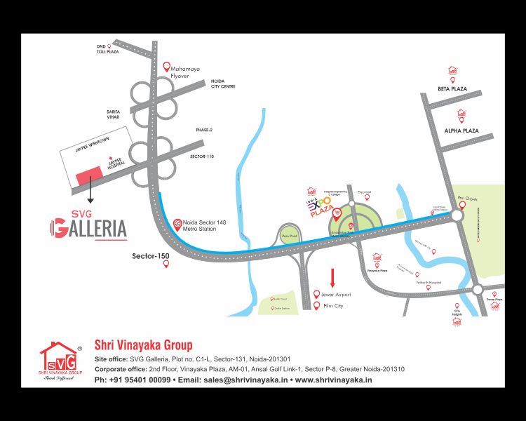 SVG Galleria Location Map