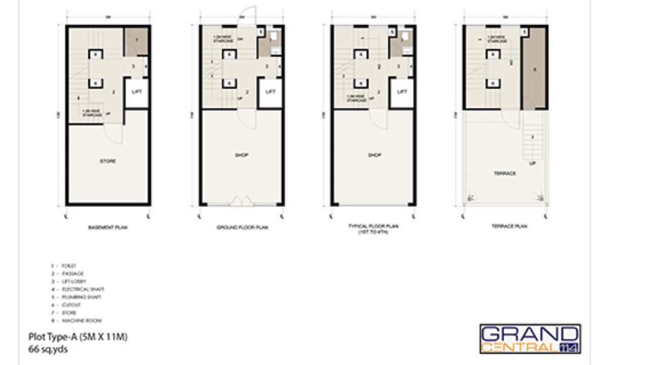 Grand Central 114 Floor Plan Type 1
