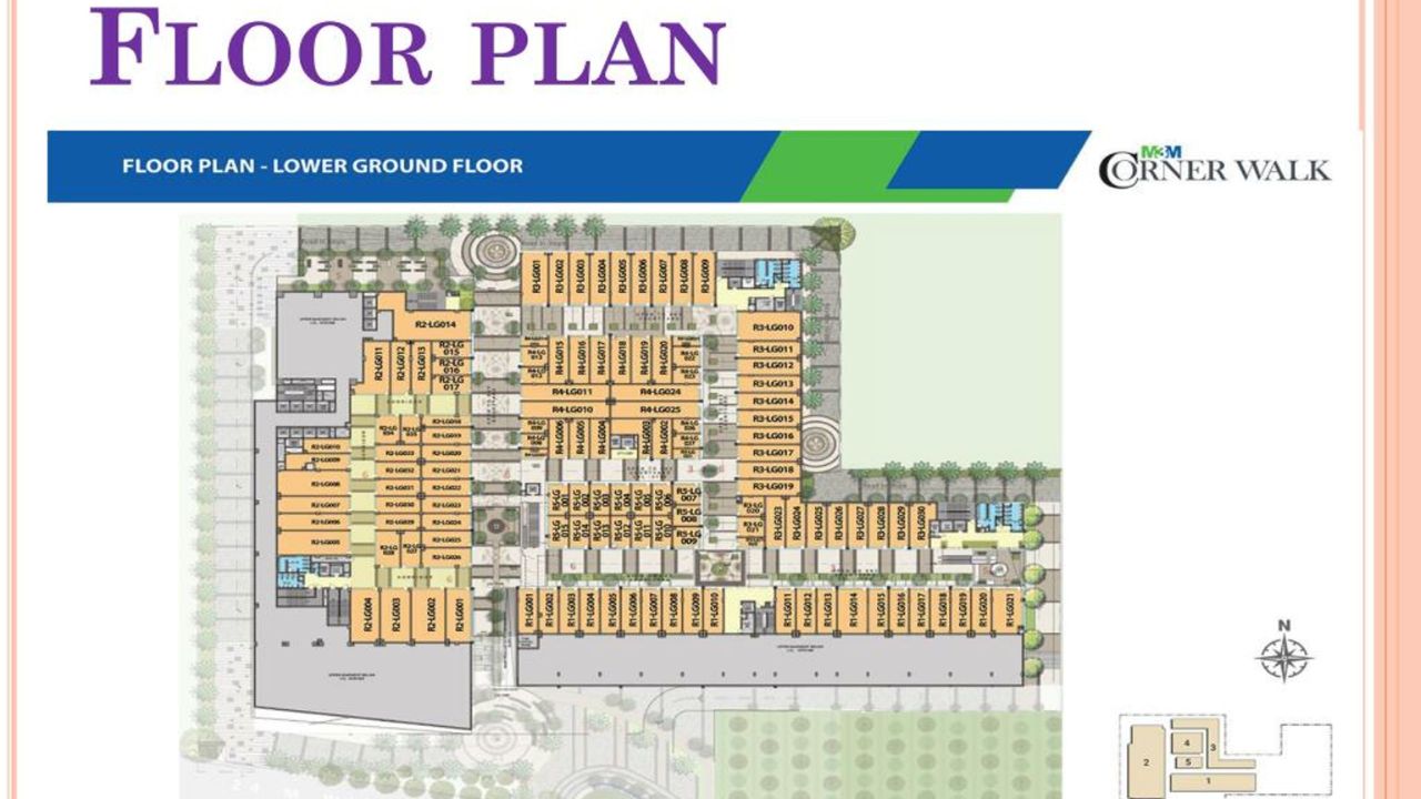 M3M Corner walk Sector 74 Gurgaon Floor Plan Lower Ground Floor 