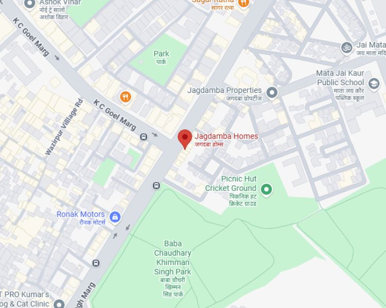 Jagdamba Developers Luxurious Home Sector 7 Rohini Delhi Location Map 