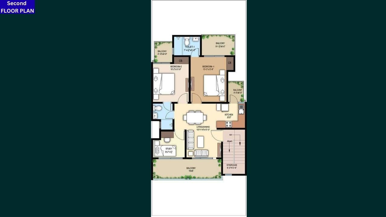 Central Park Valley Second Floor Plan