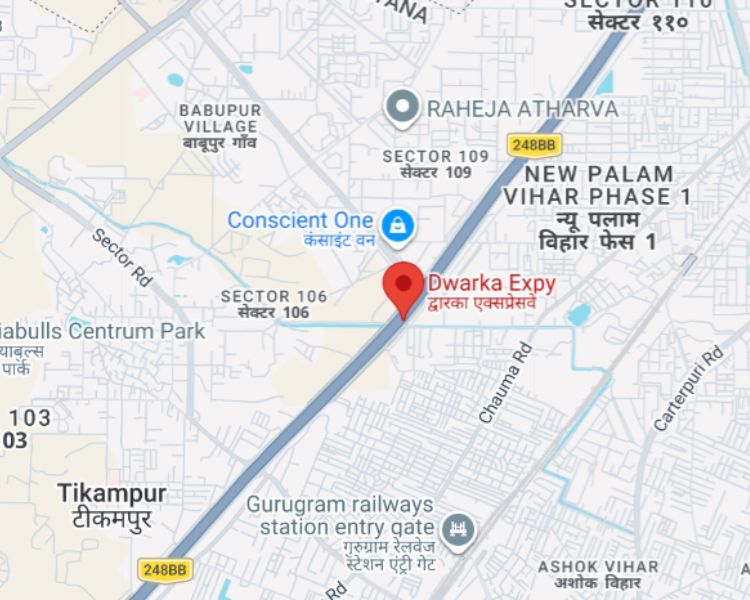 Elan the mark Sector 106 Gurgaon Location Map 