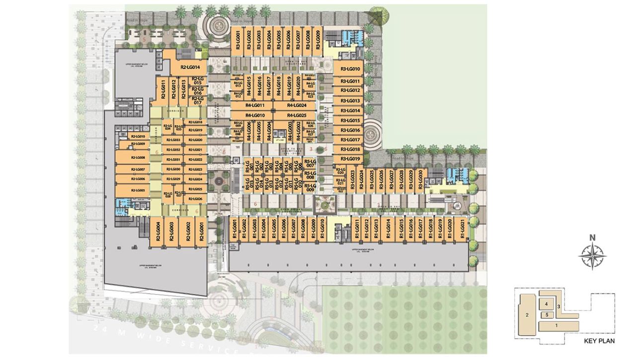M3M Corner walk Sector 74 Gurgaon Floor Plan Ground Floor 