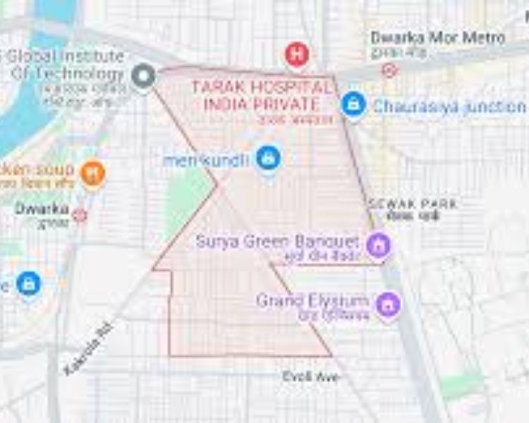 Metro View Residency Dwarka Mor Delhi Location Map