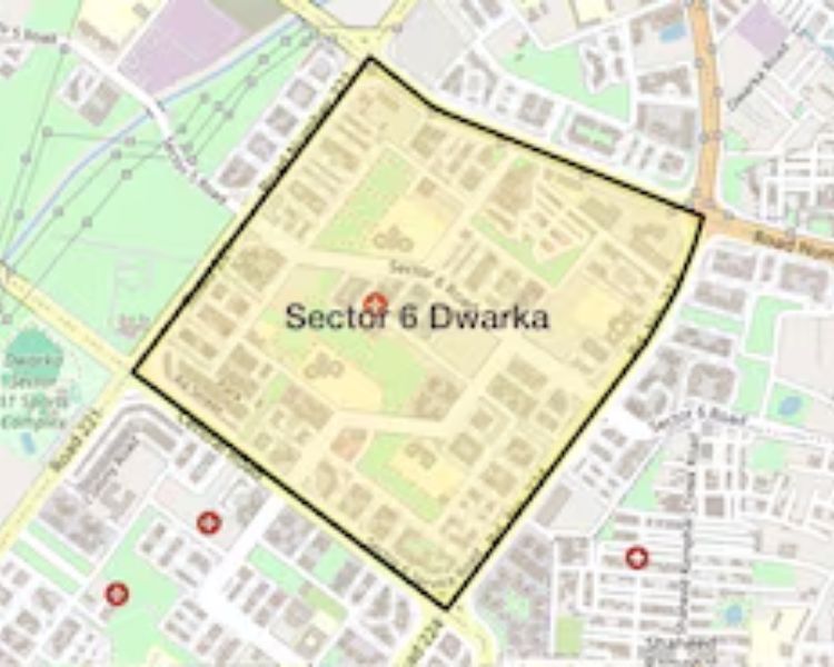 Vrindavan Apartment Sector 6 Dwarka Delhi Location Map