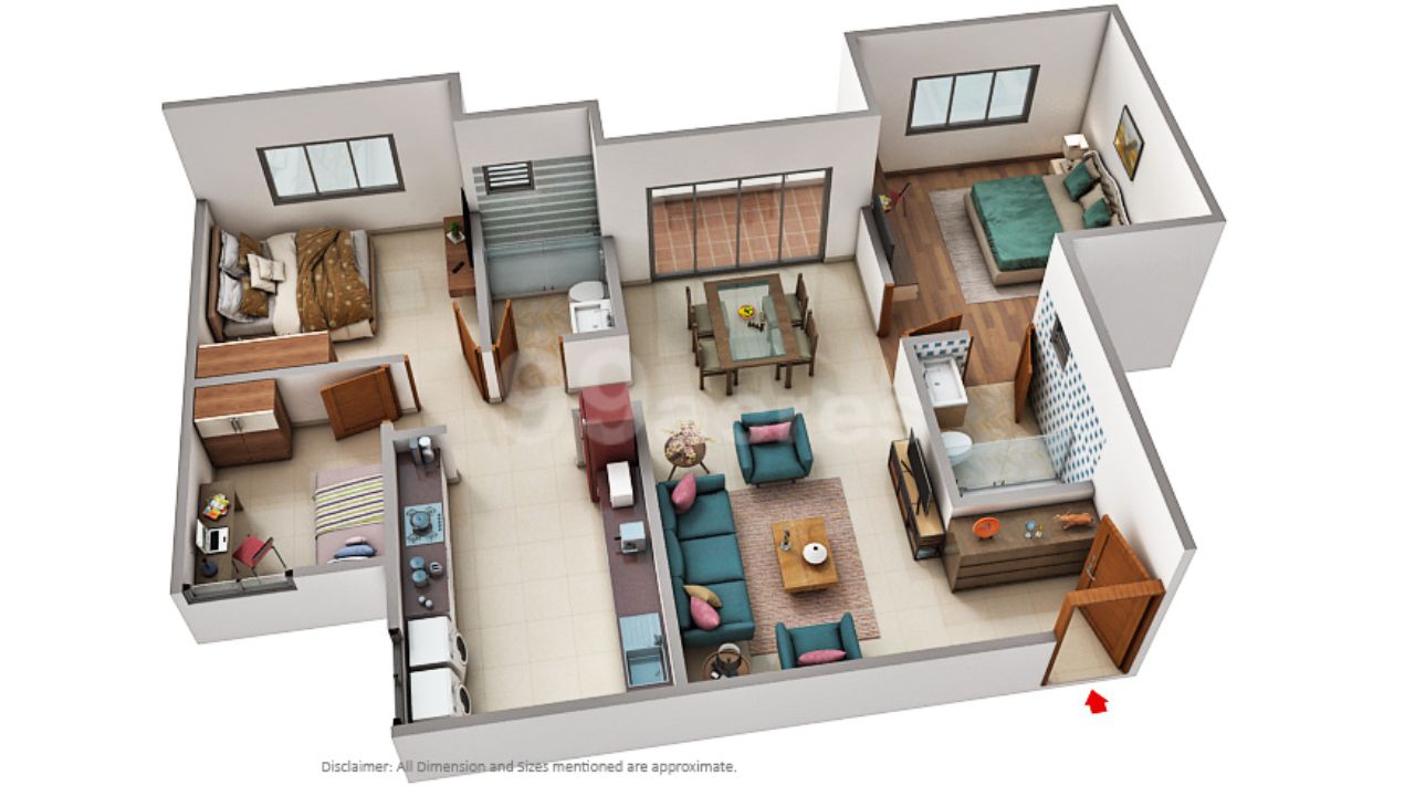 Brigade Cornerstone Utopia Whitefield Bangalore Floor Plan 3 BHK