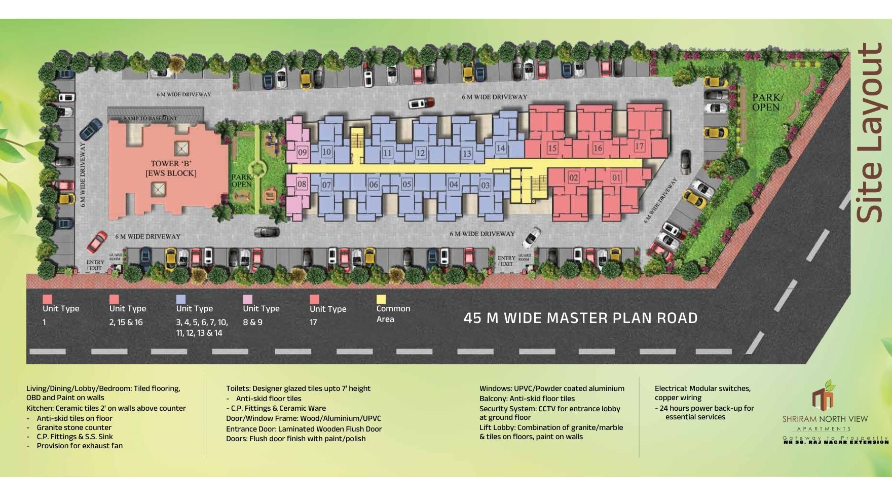 Rockfort Shriram North View Apartments Master Plan