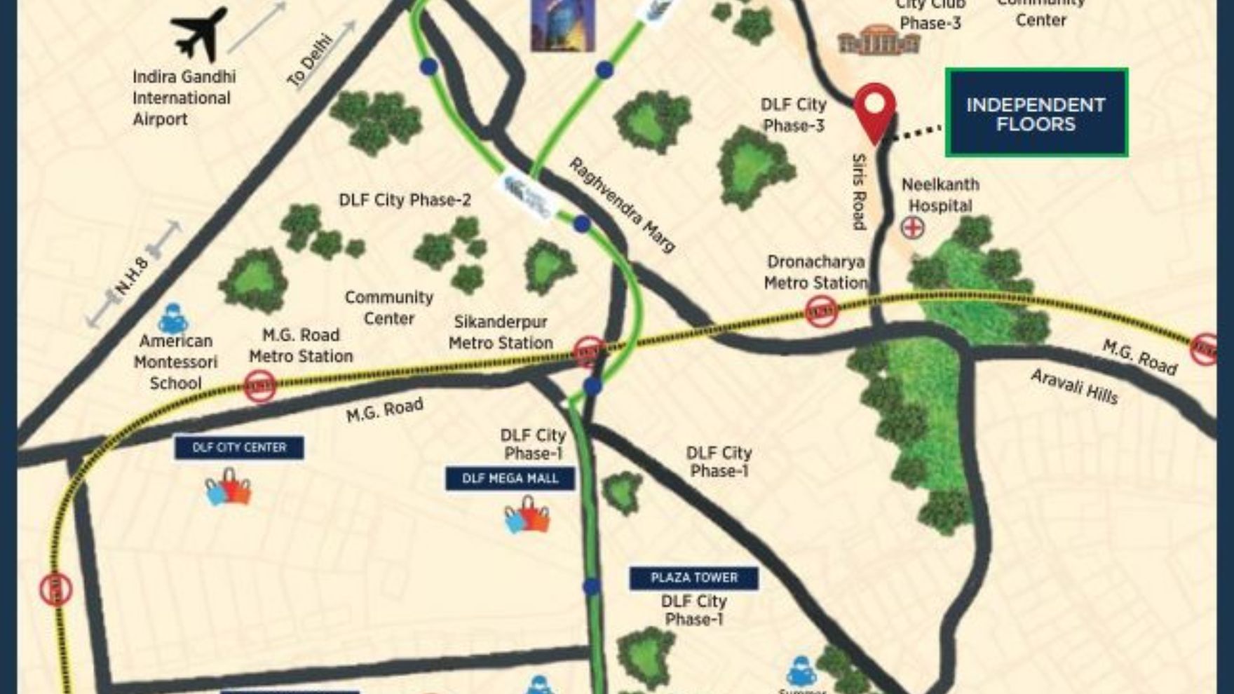 DLF Siris Estate Master Plan