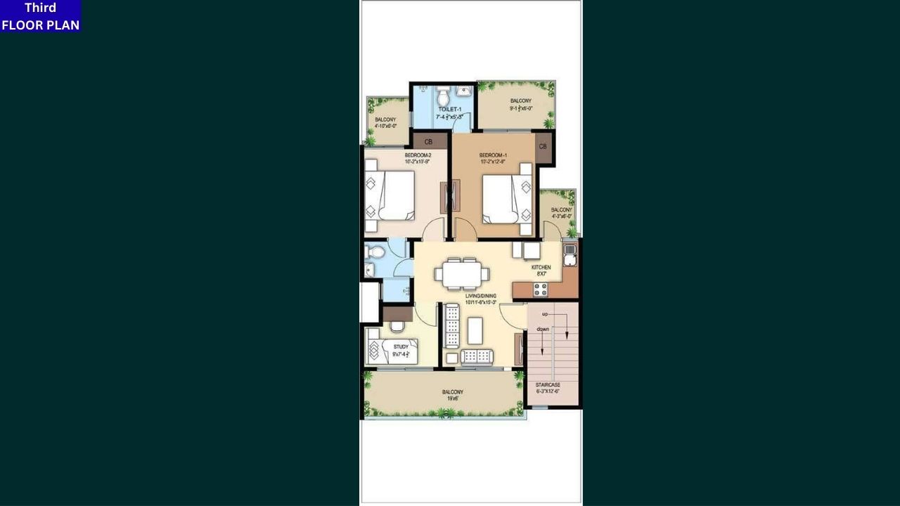 Central Park Flower Valley Flamingo Third Floor Plan