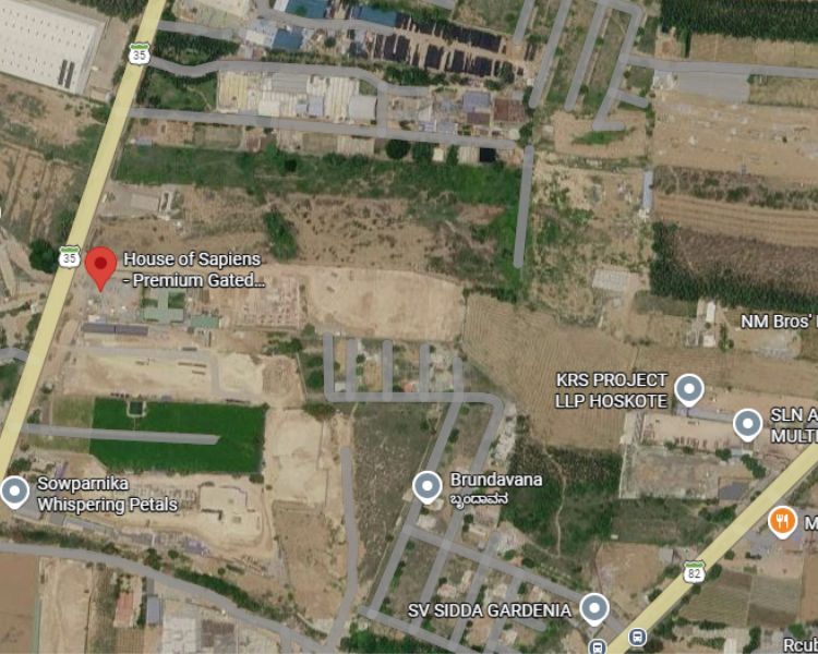 House of Sapiens Hoskote Bangalore Location Map 