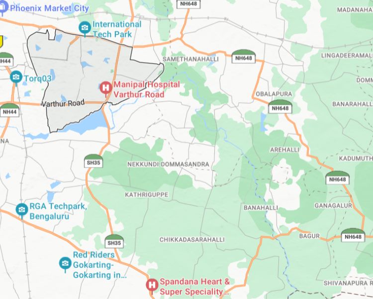 Brigade Cornerstone Utopia Whitefield Bangalore Location Map 