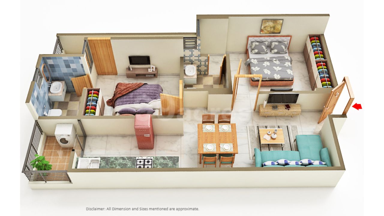 Livgyan Jagatpura Jaipur Floor Plan 2 BHK