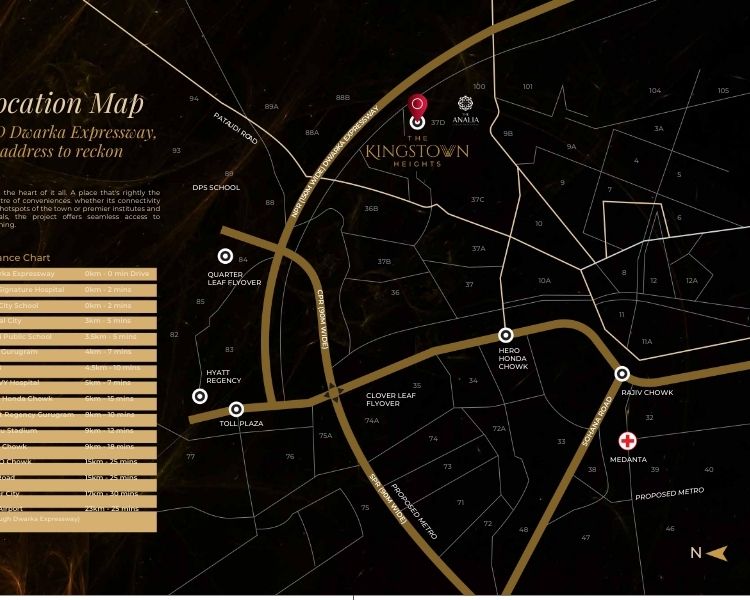 NAVRAJ Kingstown Heights Location Map