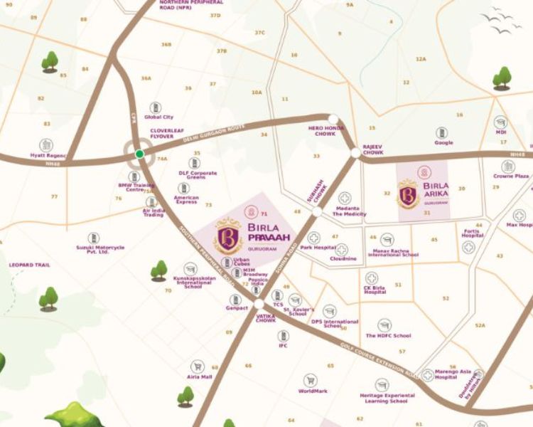 Birla Pravaah Location Map