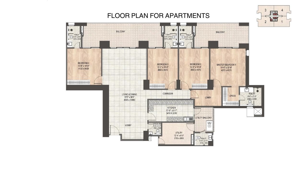 DLF Privana North Floor Plan