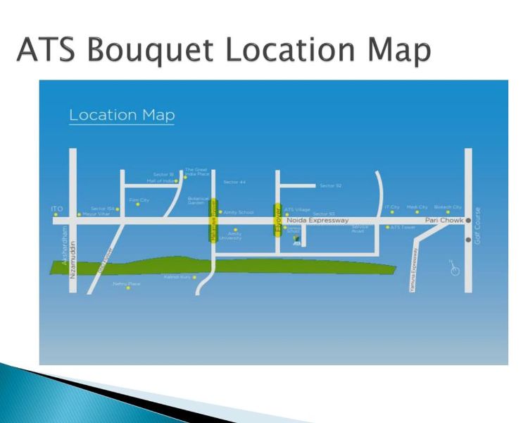 ATS Bouquet Sector 132 Noida Location Map