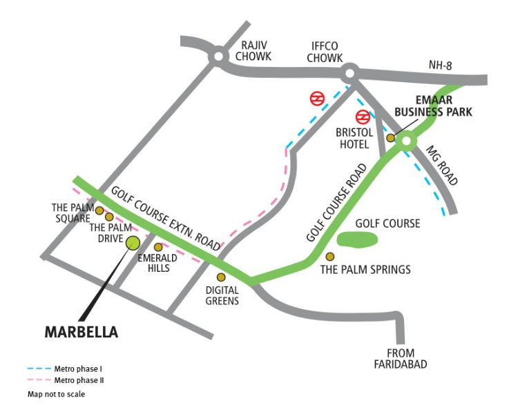 Emaar Marbella Location Map