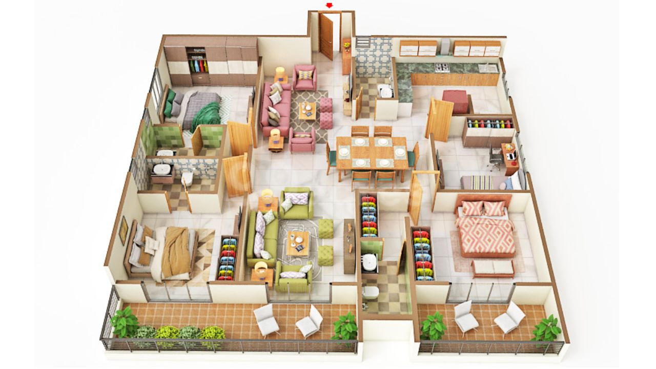 Amberstone Ventara Residences Sarjapur Road Bangalore Floor Plan 4 BHK 