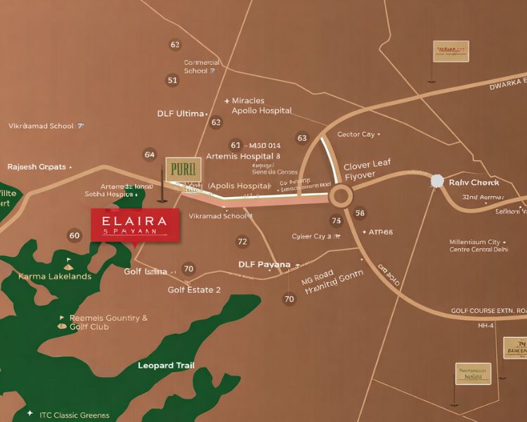 Conscient Elaira Residences location map