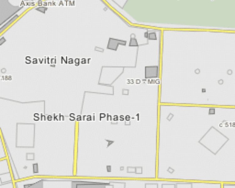 Triveni Apartments Sheikh Sarai Delhi Location Map