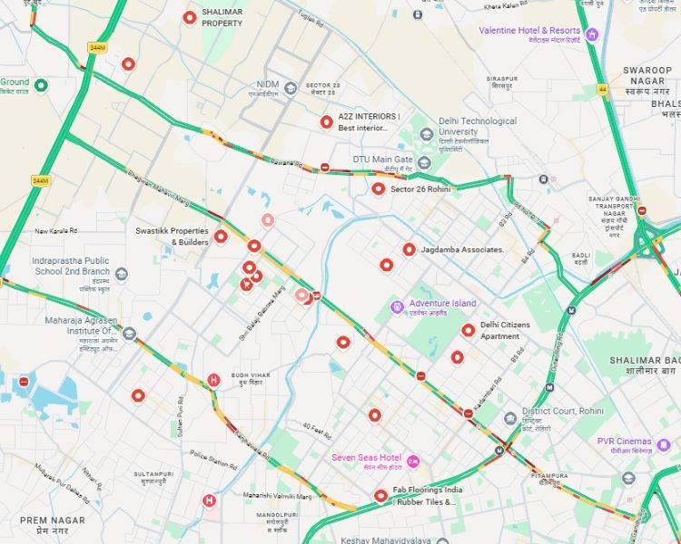 Star Builder Floors Sector 24 Rohini Delhi Location Map