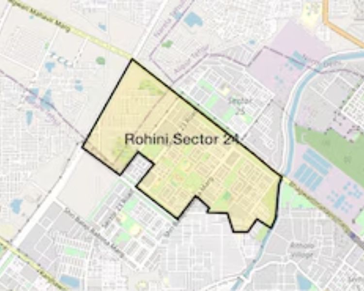 Lucky Realtech Homes Sector 24 Rohini Delhi Location Map