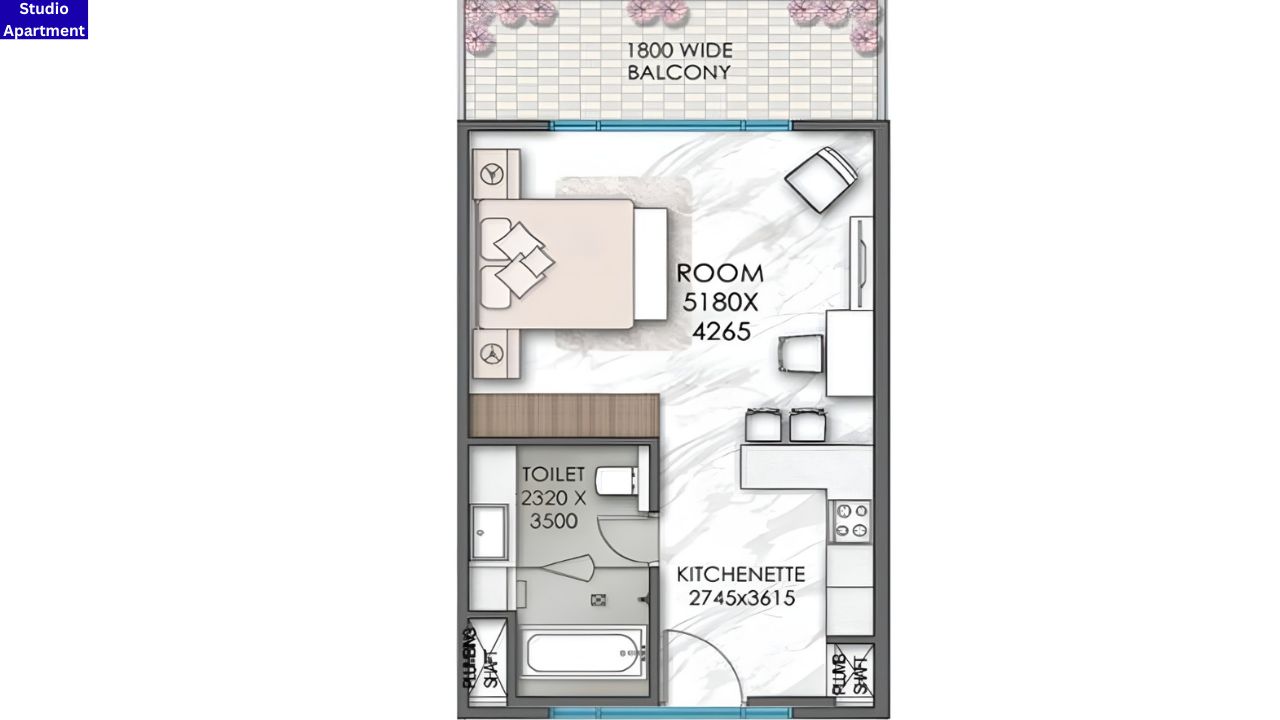 Central Park Delphine Studio Apartments