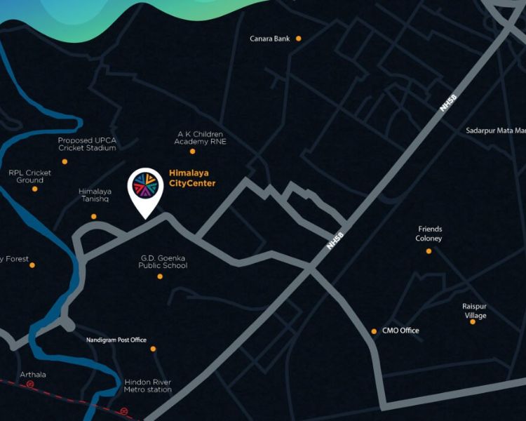 Himalaya City Center Raj Nagar Extension Ghaziabad Location Map