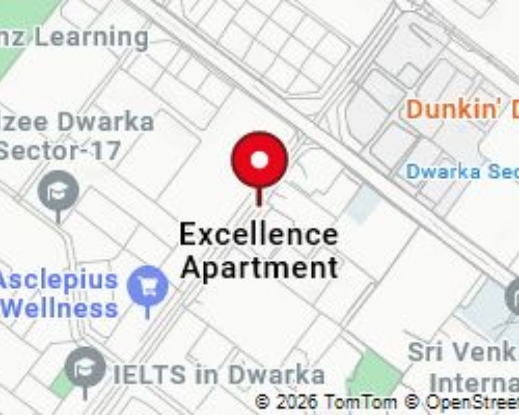 The Excellence Apartments Sector 18A Dwarka Delhi Location Map