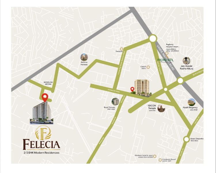Felecia Jaipur Location Map
