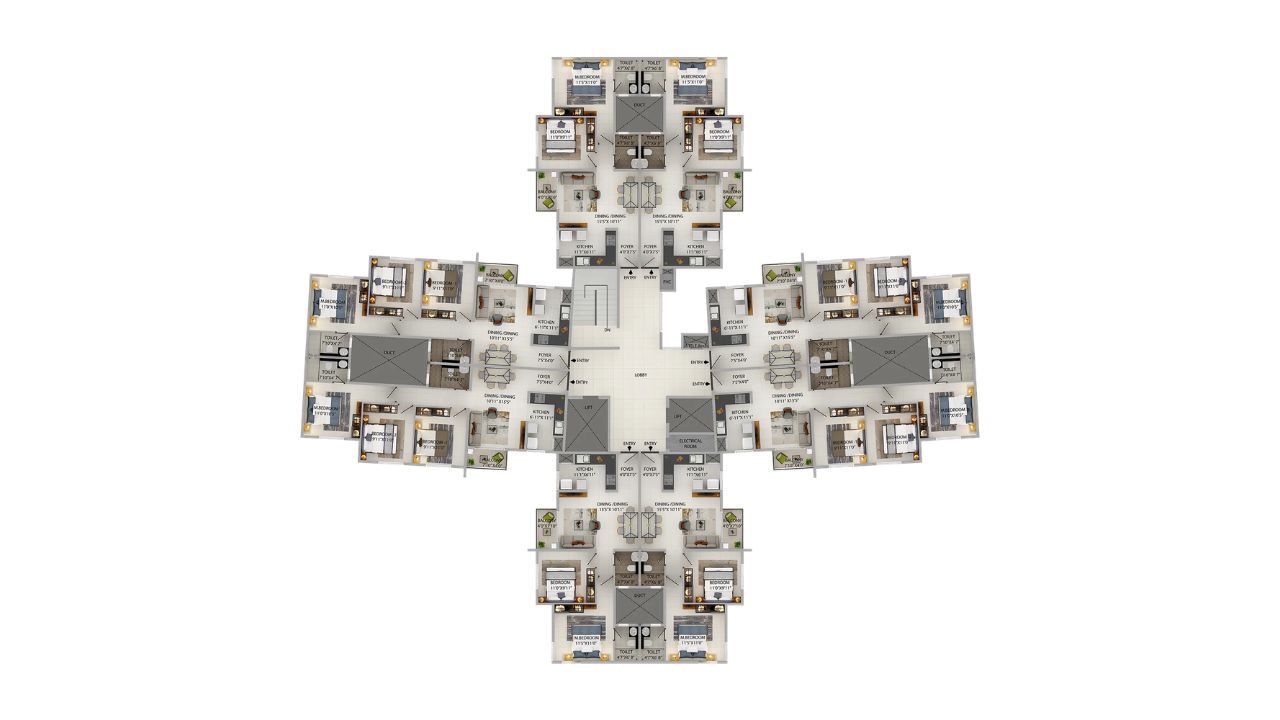 Provident Sunworth City Floor Plan 1