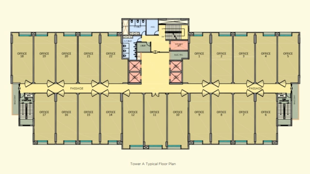 ATS Bouquet Floor Plan Office Space Type 3