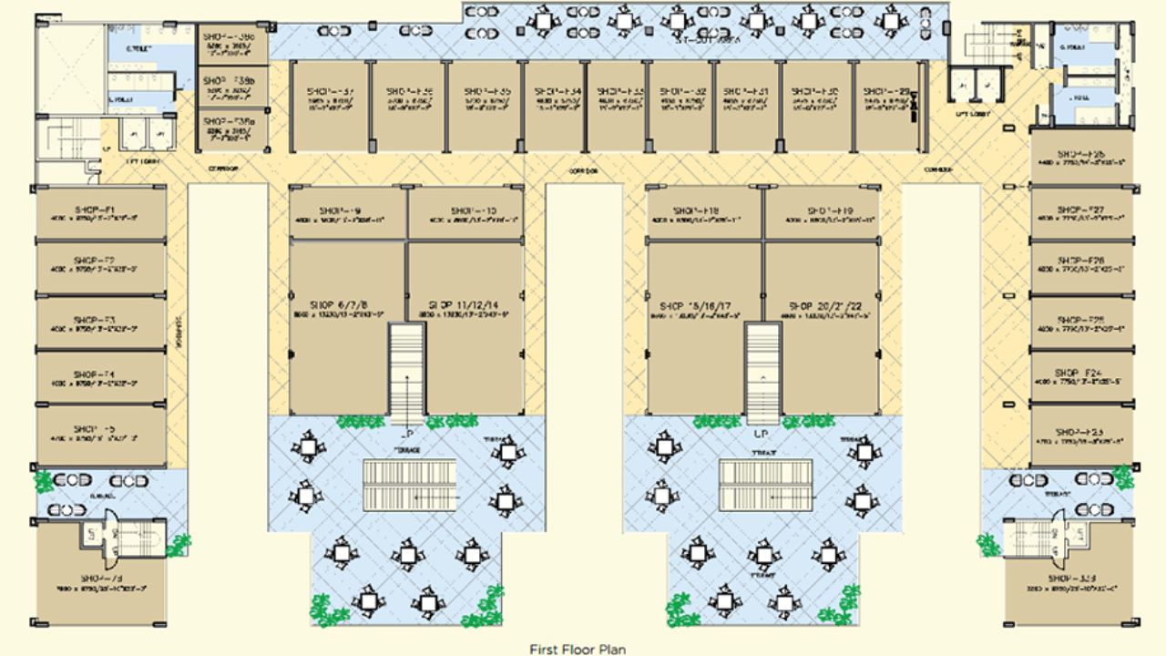 ATS Bouquet Floor Plan Retail Shops